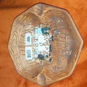 Bar ashtray. There's an *ss in every bar. Ceramic, looks like wood. 5.5 …